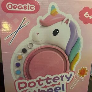 Pink Unicorn Pottery Wheel for Kids